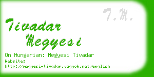 tivadar megyesi business card